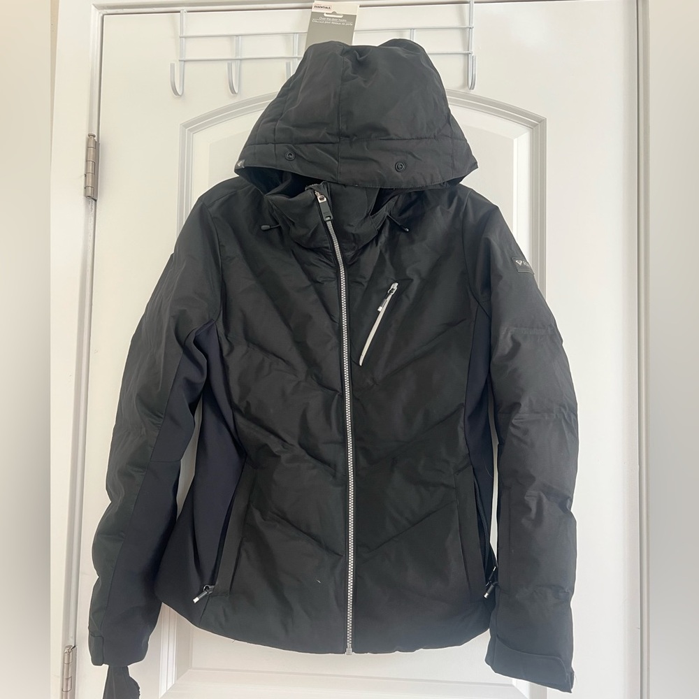 Roxy Women’s Snowstorm Snow Jacket – Size Small (Black)